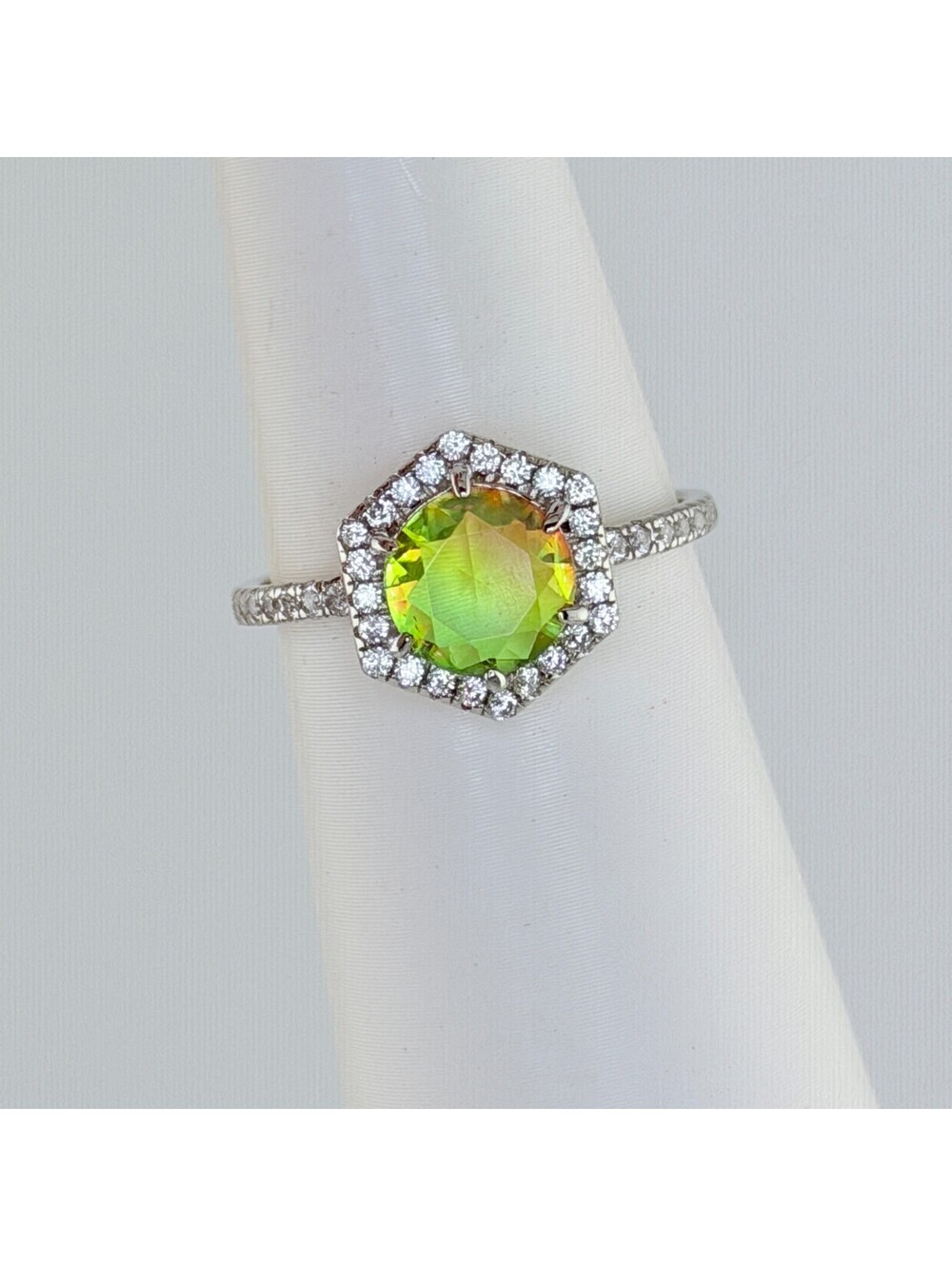 Bomb Party Sz 9 Sterling Club Watermelon Tourmaline on .925 Silver RBP3557 RETRO